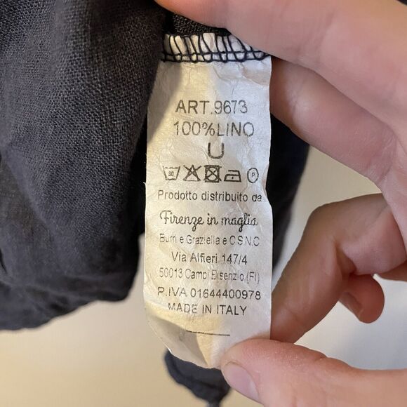 Firenze in Maglia Linen Tunic Top Sz M - Picture 3 of 3